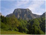 Krn - Srednji vrh (above lake Jezero v Lužnici)